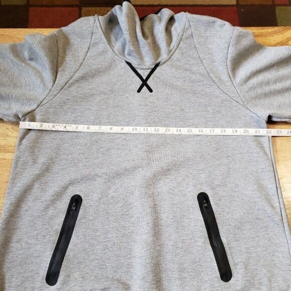 Champion Victory Fleece Grey Funnel Neck Top Sweater with Zip Pockets - Picture 4 of 8